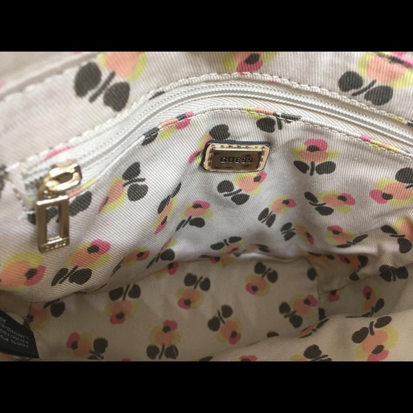 Yellow and White Guess Mini Crossbody Bag - Picture 10 of 16